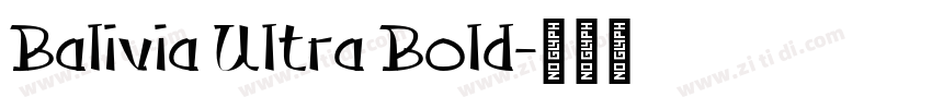Balivia Ultra Bold字体转换